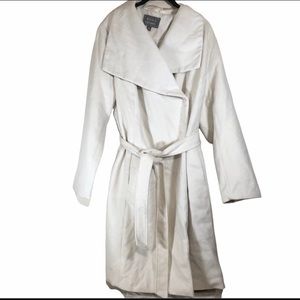 Jessica London 20W Plus Wool Blend Dress Coat Jacket Ivory Olivia Pope Beige